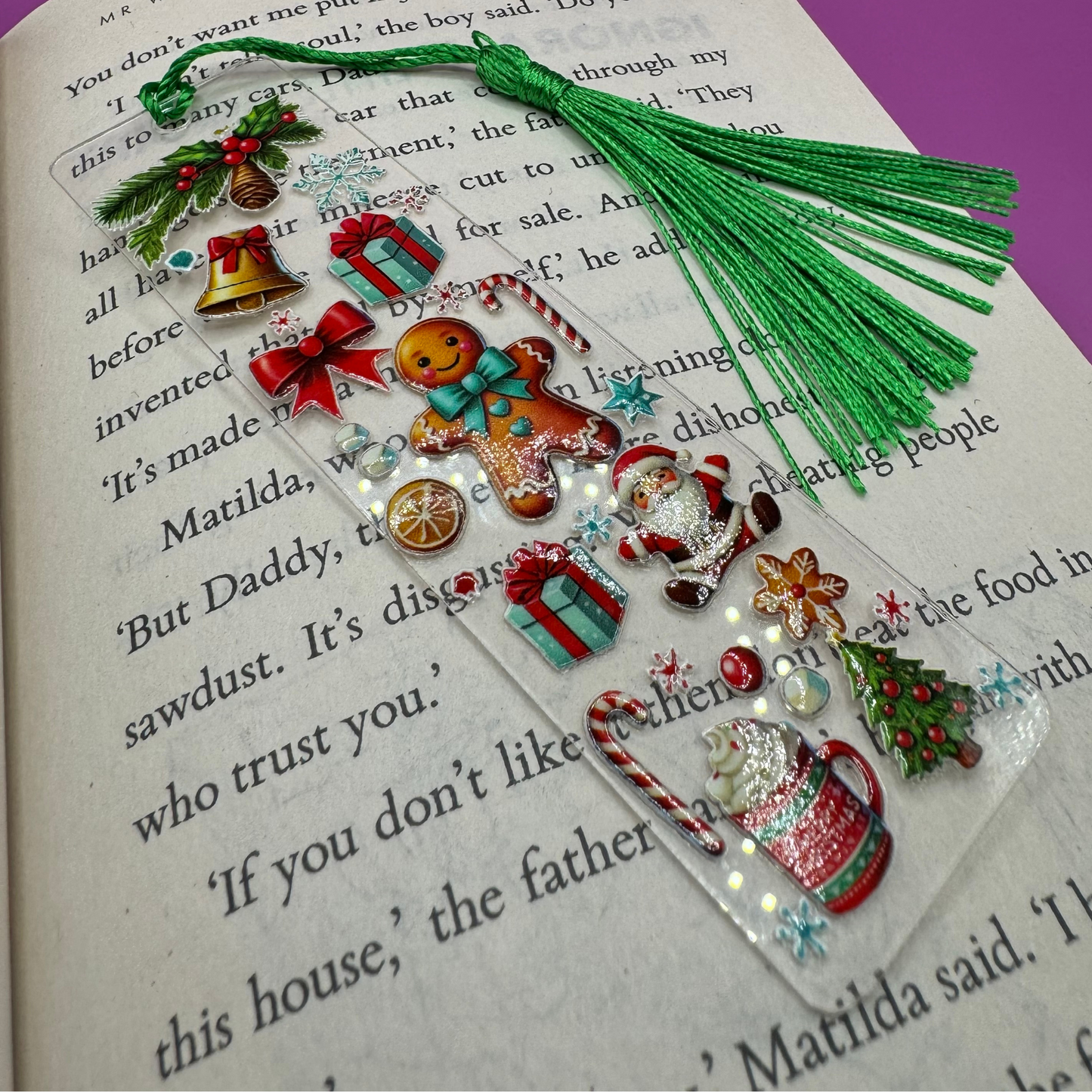 Christmas Ginger Bread Man Bookmark