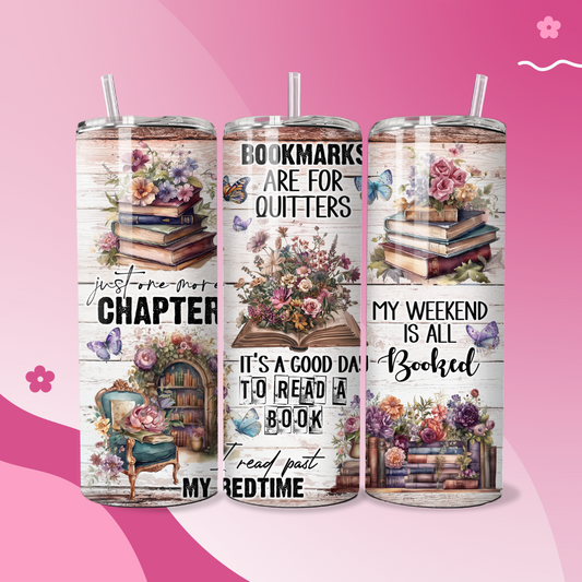 Book Lovers Stainless Steel Thermal Tumbler