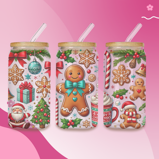 Gingerbread Wonderland Iced Coffee Cups
