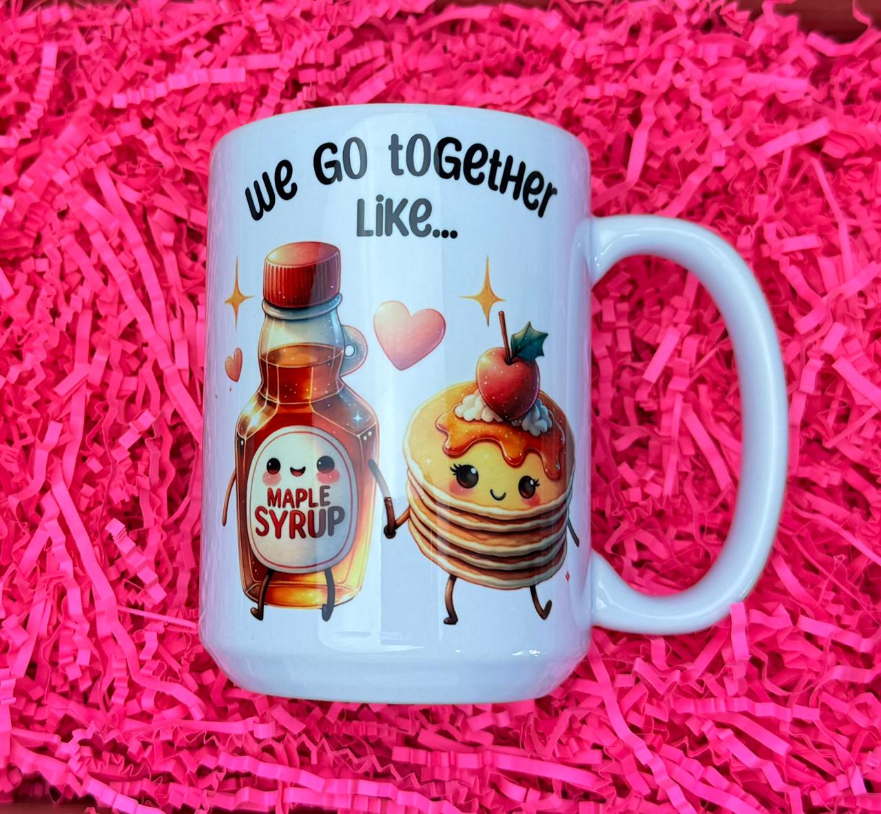 Pancakes and Syrup Valentines Mug