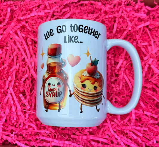 Pancakes and Syrup Valentines Mug
