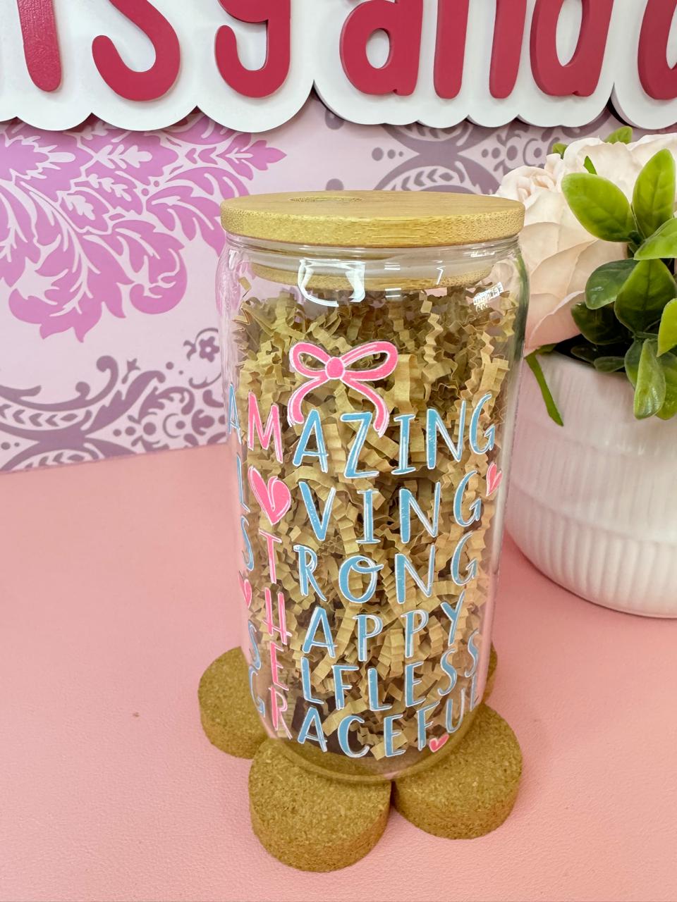 Mother Iced Coffee Glass Cup