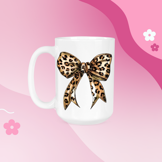 Leopard Bow Mug