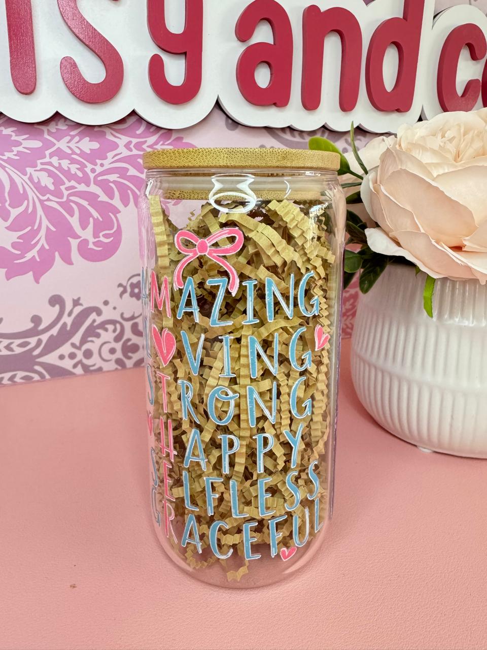 Mother Iced Coffee Glass Cup