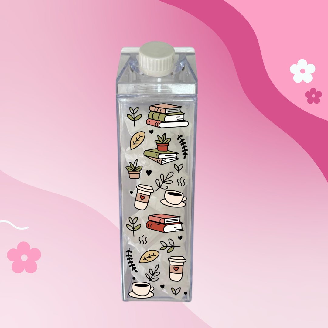 Sips and Pages Milk Carton Bottle