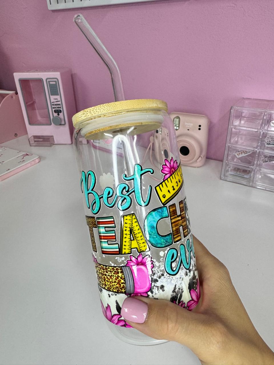 Best Teacher Ever Iced Coffee Cups