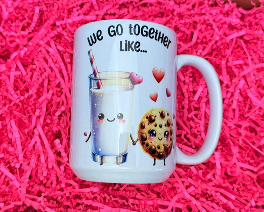 Milk and Cookies Valentines Mug